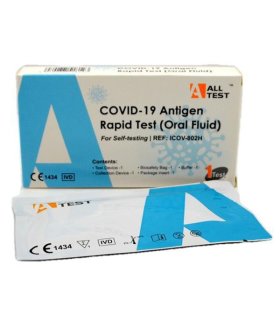 AllTest COVID-19 AG - Test Antigenico Rapido Salivare - Ricerca Antigene Coronavirus