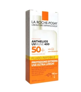 Anthelios UVmune 400 Fluido Invisibile SPF50+ - Protezione solare molto alta per il viso - 50 ml