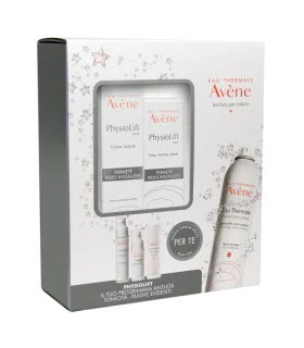 Avene Cofanetto Natale Physiolift - Crema viso da giorno levigante 30 ml + Contorno occhi 15 ml + Acqua termale 50 ml