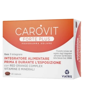 Carovit Forte Plus - Integratore alimentare per l'abbronzatura - 30 capsule