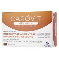 Carovit Melanin Solare - Integratore per stimolare la produzione di Melanina - 20 capsule