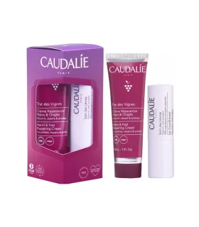 Caudalie The des Vignes Duo Mani e Labbra - Crema mani 30 ml + stick labbra 4,5 g