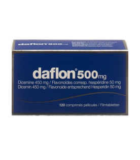 Daflon - Trattamento di emorroidi e fragilità capillare - 120 compresse rivestite - 500 mg