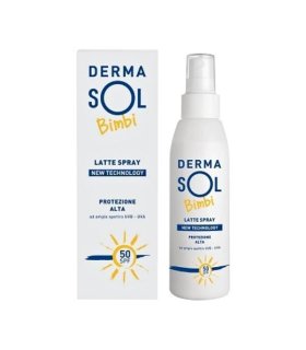 Dermasol Pediatrico Latte Spray Bimbi SPF 50+ Protezione Solare Alta 125 ml