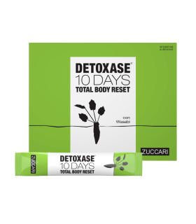 Detoxase 10 Days Total Body Reset - Integratore drenante e depurativo intenso - 10 bustine