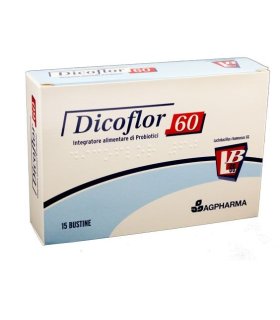 Dicoflor 60 - Integratore per l'equilibrio della flora batterica intestinale - 15 bustine