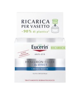 Eucerin Hyaluron Filler +3X Effect Ricarica Crema Viso Notte - Refill crema notte antietà - 50 ml