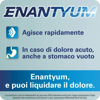 Enantyum - Contro mal di testa, dolori mestruali e articolari - 10 Compresse Rivestite