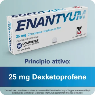 Enantyum - Contro mal di testa, dolori mestruali e articolari - 10 Compresse Rivestite