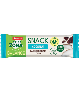 EnerZona Balance Snack Coconut - Barretta ricca di proteine e fibre - Gusto cocco - 33 g