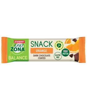 EnerZona Balance Snack Orange - Barretta ricca di proteine e fibre - Gusto arancia - 33 g
