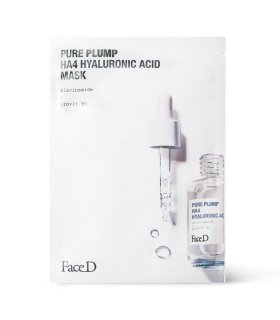 FaceD Pure Plump HA4 Hyaluronic Acid Mask - Maschera viso idratante intensiva all'Acido Ialuronico - 5 pezzi