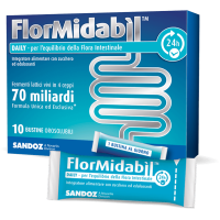 FlorMidabil Daily - Integratore per l'equilibrio della flora intestinale - 10 bustine orosolubili FlorMidabil Daily - Integratore per l'equilibrio della flora intestinale - 10 bustine orosolubili