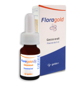 Floragold - Integratore per l'equilibrio della flora batterica intestinale - Gocce - 5 ml