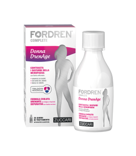 Fordren Complete Donna DrenAge - Integratore drenante per la menopausa - Flacone da 300 ml