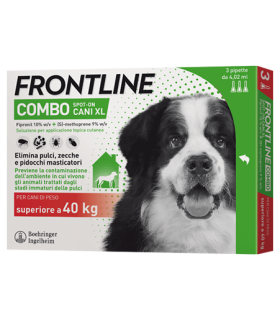 Frontline Combo Cani oltre 40 Kg - Pipette antiparassitarie - 3 Pipette monodose da 4,02 ml