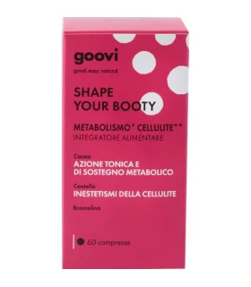 Goovi Shape Your Booty Metabolismo Cellulite - Integratore alimentare anti-cellulite - 60 compresse 
