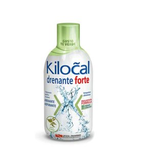 Kilocal Drenante Forte - Integratore alimentare drenante e depurativo - Gusto Tè Verde - 500 ml