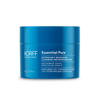 Korff Essential Maschera 2 in 1 - Effetto purificante e scrub viso uniformante - 50 g