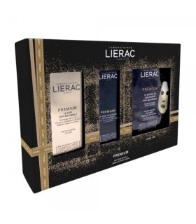 Lierac Cofanetto Premium La Cure - Shot di giovinezza 30 ml + Premium La Creme Voluptueuse 15 ml + Premium Maschera oro antietà