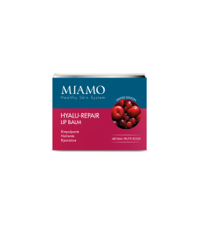 Miamo Hyalu Repair Lip Balm - Balsamo labbra volumizzante e nutriente - Aroma frutti rossi - 15 ml - Limited Edition 