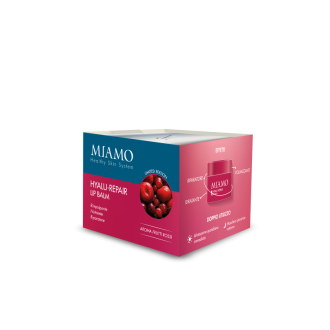 Miamo Hyalu Repair Lip Balm - Balsamo labbra volumizzante e nutriente - Aroma frutti rossi - 15 ml - Limited Edition 