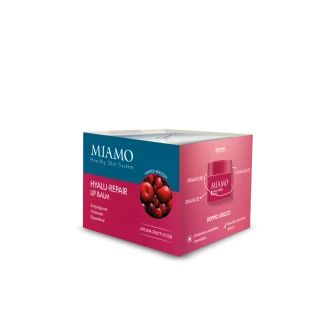 Miamo Hyalu Repair Lip Balm - Balsamo labbra volumizzante e nutriente - Aroma frutti rossi - 15 ml - Limited Edition 