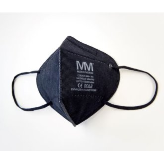 Mascherina FFP2 Nera Munus Medical - Dispositivo di protezione individuale DPI - Confezione da 25 pezzi