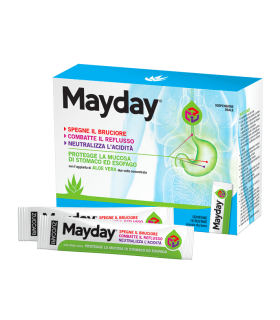 Mayday - Trattamento del bruciore e dell'acidità di stomaco - 24 bustine
