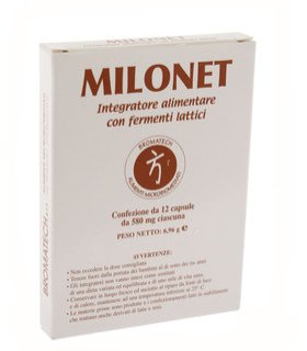 Milonet - Integratore alimentare con fermenti lattici - 12 capsule