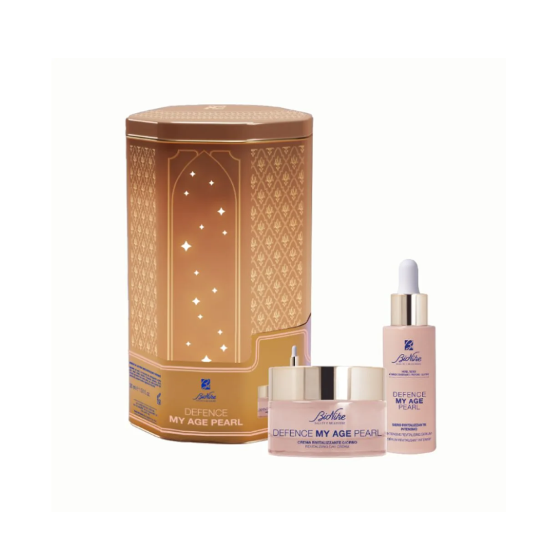 Bionike Cofanetto di Natale 2024 Defence My Age Pearl - Siero rivitalizzante + crema giorno rivitalizzante Bionike Cofanetto di Natale 2024 Defence My Age Pearl - Siero rivitalizzante + crema giorno rivitalizzante