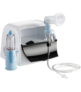 Nebula Dispositivo per Aerosol con Doccia Nasale Rinowash + Maschera Pediatrica e Spacer