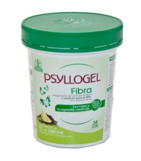 Psyllogel Fibra - Integratore per la regolarità intestinale - Gusto Tè al Limone - Vaso da 170 g