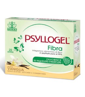 Psyllogel Fibra - Integratore per la regolarità intestinale - Gusto Vaniglia - 20 bustine