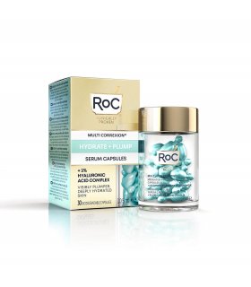 Roc Multi Correxion Hydrate+ Plump Siero Rimpolpante -  Siero da notte idratante in capsule - 30 capsule