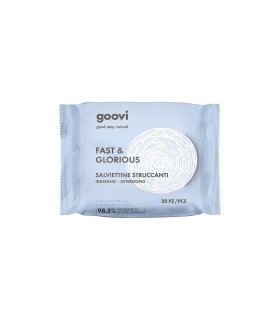 Goovi Fast & Glorious Salviettine Struccanti - Salviettine detergenti e idratanti - 20 pezzi