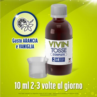 Vivin Tosse Complete - Rapido sollievo da mal di gola, tosse secca e tosse grassa - 150 ml Vivin Tosse Complete - Rapido sollievo da mal di gola, tosse secca e tosse grassa - 150 ml