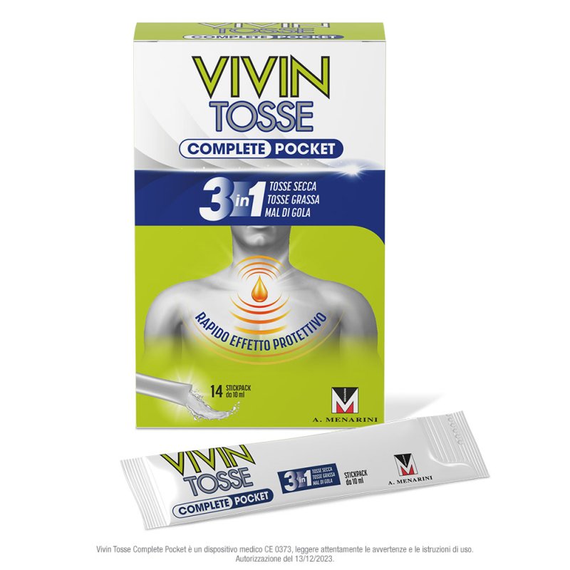 Vivin Tosse Pocket - Per tosse secca e tosse grassa - 14 stick Vivin Tosse Pocket - Per tosse secca e tosse grassa - 14 stick