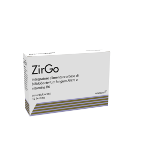 ZirGo - Integratore alimentare per l'equilibrio della flora intestinale - 12 bustine
