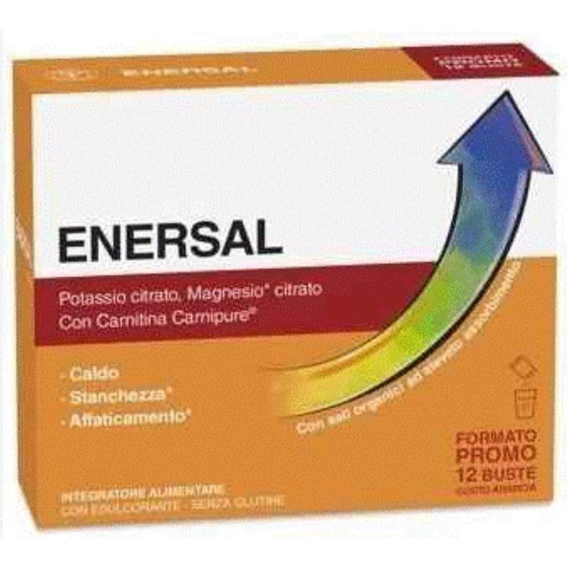 Laboratorio Farmacisti Preparatori Enersal - Integratore alimentare per stanchezza e affaticamento - Gusto arancia - 12 bustine Laboratorio Farmacisti Preparatori Enersal - Integratore alimentare per stanchezza e affaticamento - Gusto arancia - 12 bustine