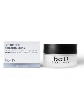 FaceD Instant Anti Aging Rich Crema Ricca - Crema anti-età globale adatta per viso e collo - 50 ml