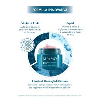 Miamo Longevity Cell Care Soft Satin Cream - Crema viso antietà per pelle normale e mista - 50 ml