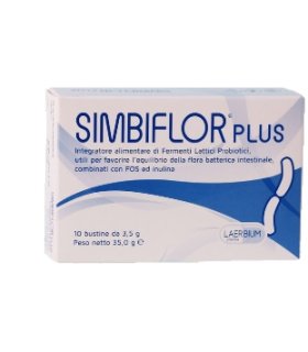 Simbiflor Plus - Integratore per l'equilibrio della flora batterica intestinale - 10 bustine