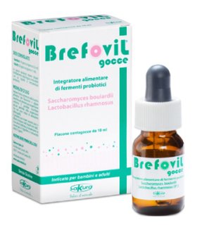 Brefovil Gocce - Integratore per l'equilibrio della flora batterica intestinale - 10 ml