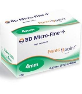 BD MICRO-FINE Penta Point 100 Aghi per Penna Insulina G32 4mm