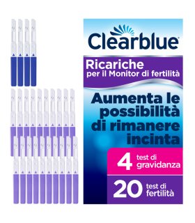 CLEARBLUE Test di Ovulazione Stick Fertilità 20 Test di Fertilità + 4 Test di Gravidanza