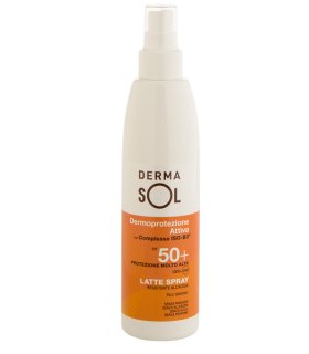 Dermasol Latte Spray Corpo SPF 50+ Protezione Solare Molto Alta 200 ml