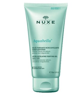 Nuxe Aquabella Gel Viso Purificante Micro-Esfoliante - Detergente viso ad azione esfoliante adatto per pelle mista - 150 ml