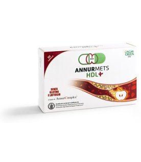 ANNURMETS HDL+ - Integratore per il controllo di colesterolo e trigliceridi - 30 capsule