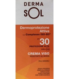 DERMASOL Crema Viso SPF 30 Protezione Solare Alta 50 ml